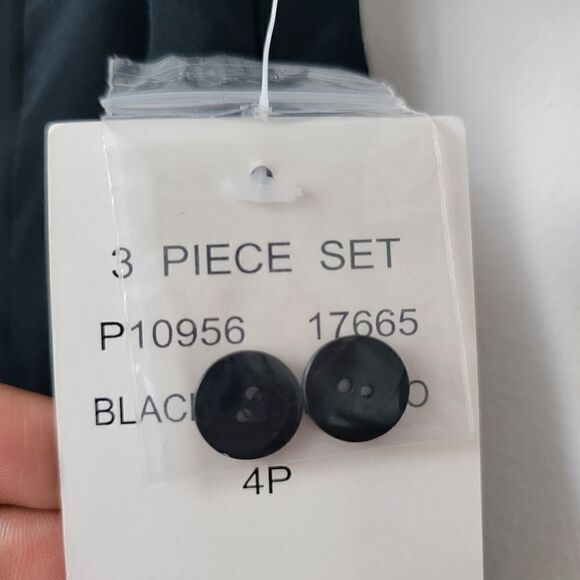 VINTAGE ROBBIE BEE 100% Silk 3 Pieces Set Pants Size 4 Petite - Picture 6 of 13